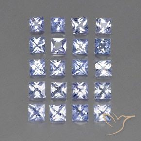2.87克拉天然蓝宝石,正方形,VVS-VS