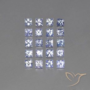 3.22ctw 天然 淡蓝色 蓝宝石, 正方形, VVS-VS