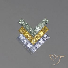 2.78ctw 天然 彩色 蓝宝石, 正方形, VVS-VS