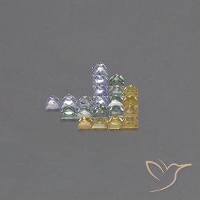 2.84克拉天然蓝宝石，正方形，VVS-VS