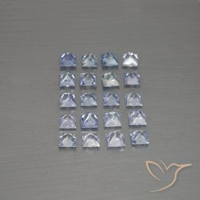 3.13克拉天然蓝宝石，正方形，VVS-VS