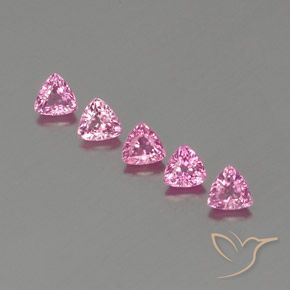 1.69ctw 天然 粉紅色 蓝宝石, 胖三角形, VS