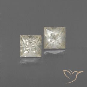 0.96ctw 天然 淡黄色 蓝宝石, 正方形, VVS-VS