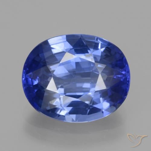 5.96ct 天然 矢菊花蓝 蓝宝石, 椭圆形, VVS-VS