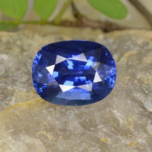 4.96ct 天然 海军蓝 蓝宝石, 椭圆形, VS