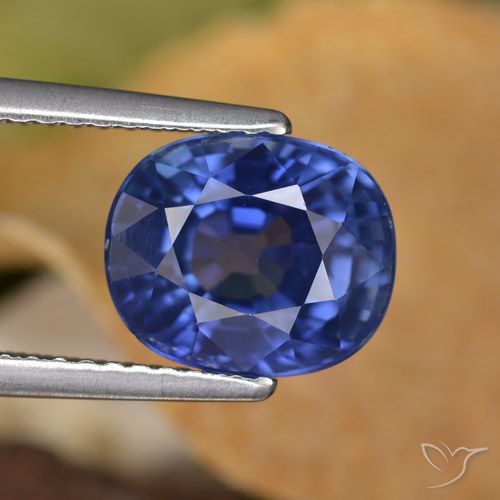 3.80ct 天然 矢菊花蓝 蓝宝石, 椭圆形, VS