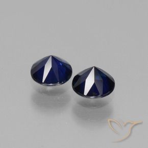 0.96克拉天然蓝宝石，圆形的，VS