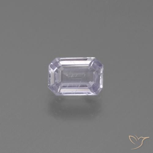 0.57ct 天然 非常浅的紫罗兰色 蓝宝石, 祖母绿式切割, VS
