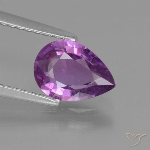 1.42ct 天然 中紫 蓝宝石, 梨形, VS