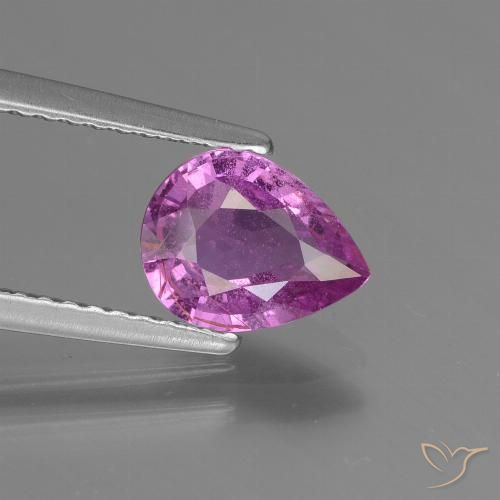 1.32ct 天然 中紫色 蓝宝石, 梨形, VS-SI