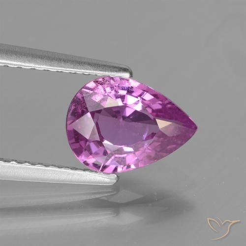 1.48ct 天然 深粉紫 蓝宝石, 梨形, VS