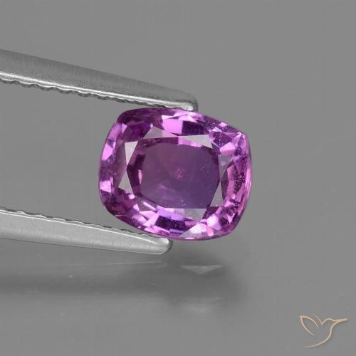 1.31ct 天然 深紫色 蓝宝石, 软垫, VS