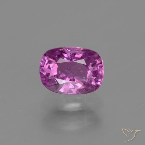 1.38ct 天然 中深紫色 蓝宝石, 软垫, VS