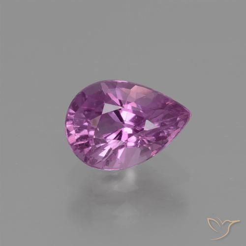 1.10ct 天然 深粉紫 蓝宝石, 梨形, VS