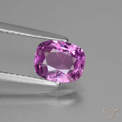 1.45ct 天然 深粉紫 蓝宝石, 软垫, VS