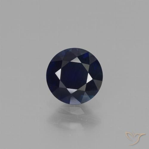 0.66ct 天然 暮光蓝 蓝宝石, 圆形的, VS
