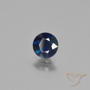 0.65克拉天然蓝宝石，圆形的，VS
