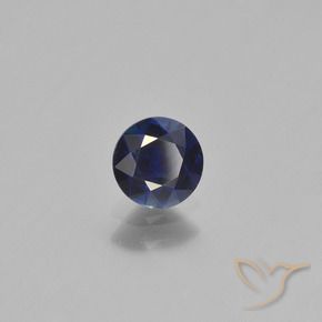 0.66克拉天然蓝宝石，圆形的，VS