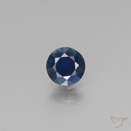 0.69ct 天然 皇家蓝色 蓝宝石, 圆形的, VS