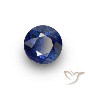0.67克拉天然蓝宝石，圆形的，VS