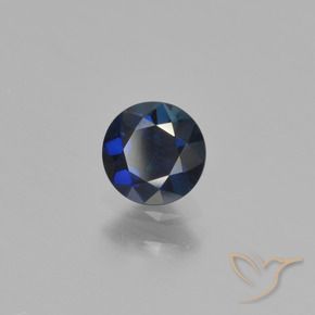 0.55克拉天然蓝宝石，圆形的，VVS-VS