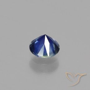 0.56克拉天然蓝宝石，圆形的，VS