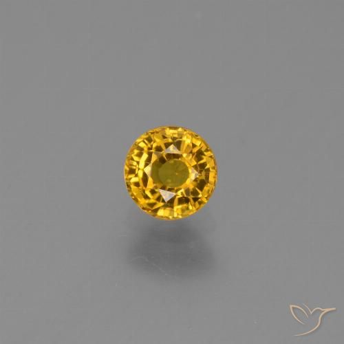 0.68ct 天然 中金 蓝宝石, 圆形的, VVS-VS
