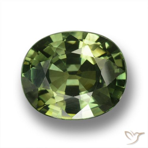 4.54ct 天然 中深绿色 蓝宝石, 椭圆形, VVS-VS