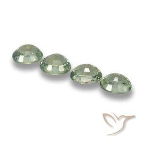 3.42克拉天然蓝宝石，椭圆形，VVS-VS