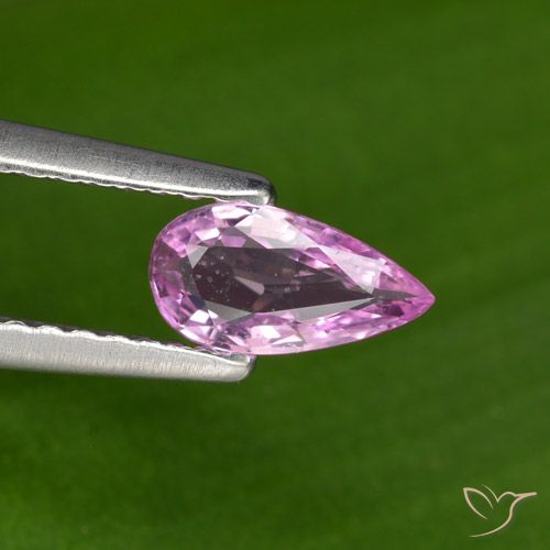 0.41ct 天然 中深紫色 蓝宝石, 梨形, VS