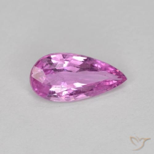 0.52ct 天然 中紫色 蓝宝石, 梨形, VS