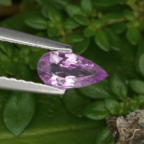 0.44ct 天然 粉紫紫 蓝宝石, 梨形, VVS-VS