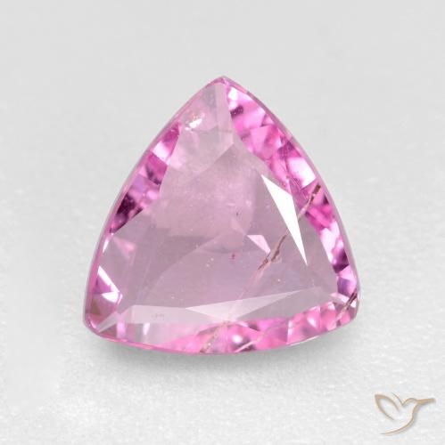 0.74ct 天然 皇家紫粉色 蓝宝石, 胖三角形, VS-SI