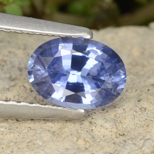 0.85ct 天然 电紫蓝 蓝宝石, 椭圆形, VVS