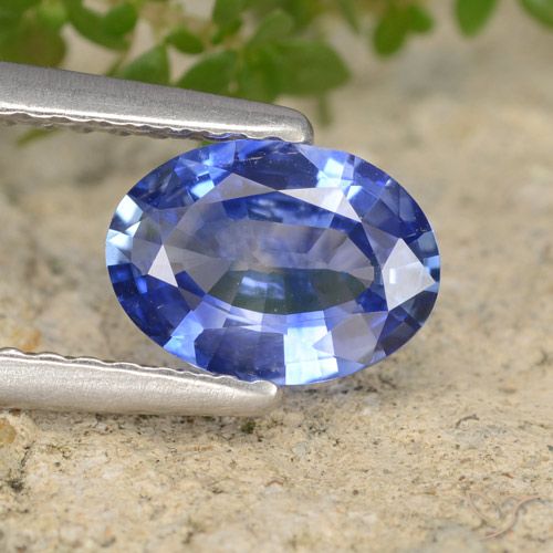 0.83ct 天然 蓝色 蓝宝石, 椭圆形, VVS-VS