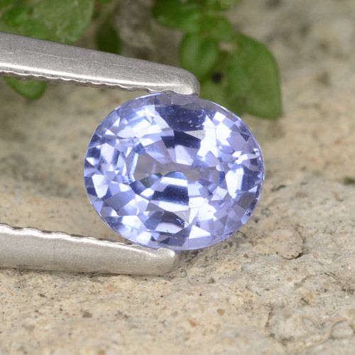 0.57ct 天然 浅蓝色 蓝宝石, 椭圆形, VS-SI