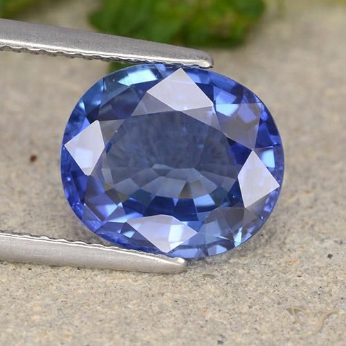 4.61ct 天然 矢菊花蓝 蓝宝石, 椭圆形, VS