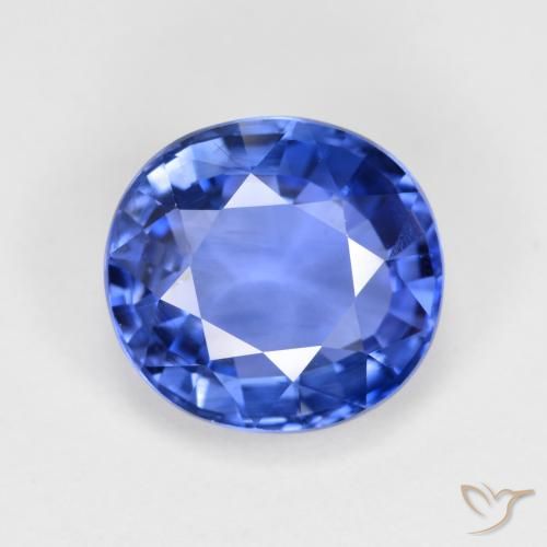 4.19ct 天然 中深蓝 蓝宝石, 椭圆形, VVS-VS