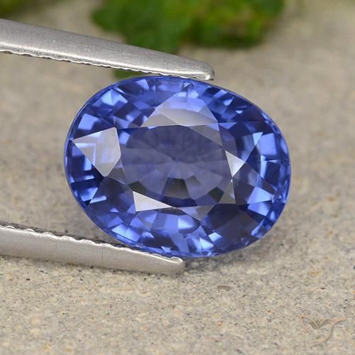 4.02ct 天然 矢菊花蓝 蓝宝石, 椭圆形, VS