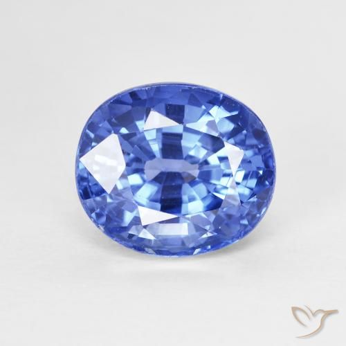 4.07ct 天然 中号海军蓝 蓝宝石, 椭圆形, VVS-VS