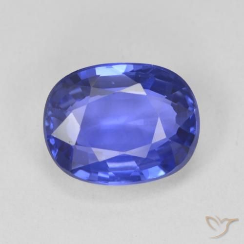 4.05ct 天然 深紫蓝色 蓝宝石, 椭圆形, VVS-VS