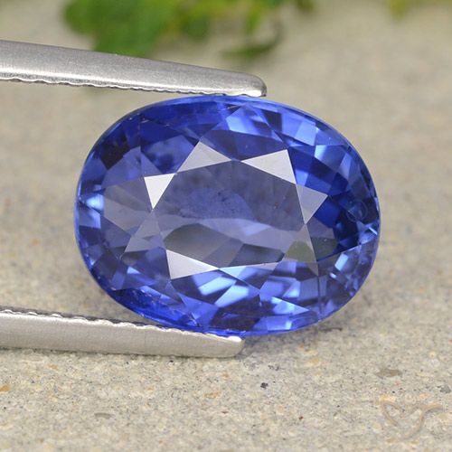 4.96ct 天然 矢菊花蓝 蓝宝石, 椭圆形, VS