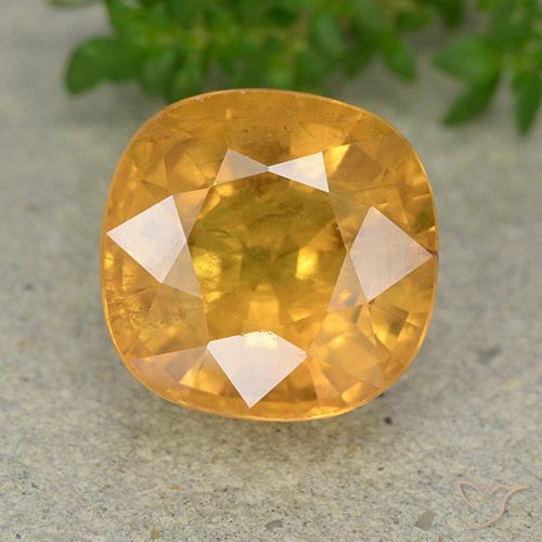 7.15ct 天然 中橙 蓝宝石, 软垫, VS-SI