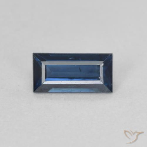 0.50ct 天然 暮光蓝 蓝宝石, 狭长方形, VS-SI