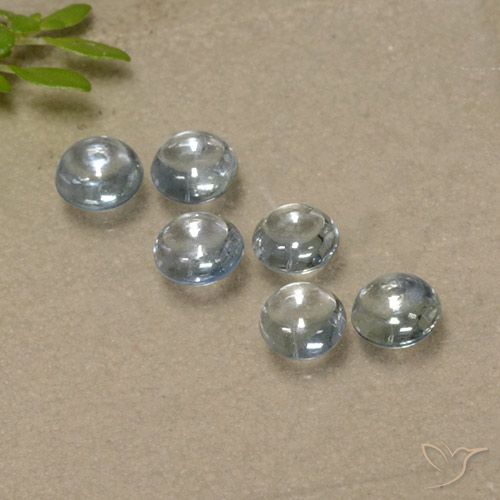 1.73ctw 天然 浅蓝色 蓝宝石, 圆形的, 透明
