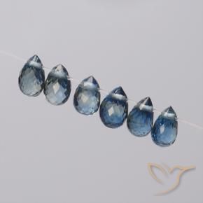 1.95克拉天然蓝宝石，泪滴形，VS