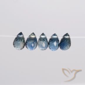 1.83克拉天然蓝宝石，泪滴形，VS