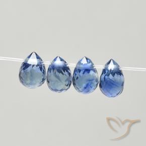 1.72克拉天然蓝宝石，泪滴形，VS