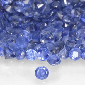 0.01克拉天然蓝宝石，圆形的，VS