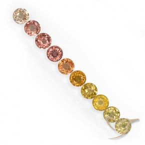 3.57克拉天然蓝宝石，圆形切割，VS